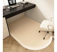 Highdi Tapis Chaise de Bureau Style Japonais Simple, Tapis Chaise Gaming Antidérapant, Protection de Sols Durs Facile à Nettoyer, Bois de Sol, Carrelage pour Bureau (Beige,50x80cm)