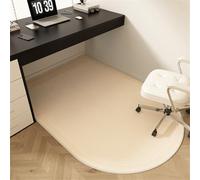 Highdi Tapis Chaise de Bureau Style Japonais Simple, Tapis Chaise Gaming Antidérapant, Protection de Sols Durs Facile à Nettoyer, Bois de Sol, Carrelage pour Bureau (Beige 1,90x60cm)