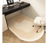 Highdi Tapis Chaise de Bureau Style Japonais Simple, Tapis Chaise Gaming Antidérapant, Protection de Sols Durs Facile à Nettoyer, Bois de Sol, Carrelage pour Bureau (Marron,90x60cm)
