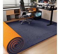 Highdi Tapis Chaise de Bureau, Tapis Chaise Gaming Antidérapant Facile à Nettoyer, Dessous en TPE, Protection de Sols Durs, Bois de Sol, Carrelage pour Bureau (Marine,120x120cm)