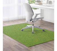 Highdi Tapis Chaise de Bureau, Tapis Chaise Gaming Antidérapant Facile à Nettoyer Dessous TPE, Protection de Sols Durs, Bois de Sol, Carrelage pour Bureau (Mousse,100x100cm)