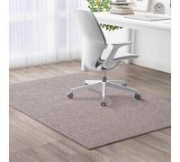 Highdi Tapis Chaise de Bureau, Tapis Chaise Gaming Antidérapant Facile à Nettoyer Dessous TPE, Protection de Sols Durs, Bois de Sol, Carrelage pour Bureau (Marron,80x120cm)