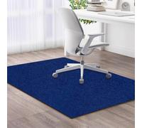 Highdi Tapis Chaise de Bureau, Tapis Chaise Gaming Antidérapant Facile à Nettoyer, Dessous TPE, Protection de Sols Durs, Bois de Sol, Carrelage pour Bureau (Bleu,100x120cm)