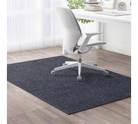 Highdi Tapis Chaise de Bureau, Tapis Chaise Gaming Antidérapant Facile à Nettoyer Dessous TPE, Protection de Sols Durs, Bois de Sol, Carrelage pour Bureau (Anthracite,120x120cm)