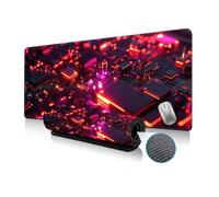 Highdi Tapis de Souris Grand, Impression de 3D Tapis de Souris Gaming avec Caoutchouc Antidérapant Tapis de Souris de Jeu Extended Tapis de Clavier PC Office (400 * 900 * 3mm,Style de Motif 1)