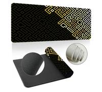 Highdi Tapis de Souris Grand XXL/XL 3D Puzzle Tapis de Souris Gamer Tapis de Souris Gaming avec Caoutchouc Antidérapant Tapis de Souris de Jeu Extended Tapis de Clavier (500x1000x3mm,Jaune)