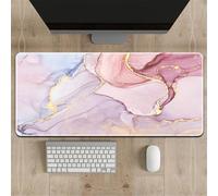 Highdi Tapis de Souris Grand XXL/XL Tapis de Souris Gamer Tapis de Souris Gaming avec Caoutchouc Antidérapant Tapis de Souris de Jeu Extended Tapis de Clavier PC, 3D Marbre (300x700x3mm,Violet)