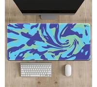 Highdi Tapis de Souris Grand XXL/XL Tapis de Souris Gamer Tapis de Souris Gaming avec Caoutchouc Antidérapant Tapis de Souris de Jeu Extended Tapis de Clavier PC, 3D Graffiti (300x700x3mm,Bleu Clair)