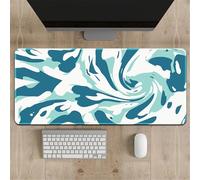 Highdi Tapis de Souris Grand XXL/XL Tapis de Souris Gamer Tapis de Souris Gaming avec Caoutchouc Antidérapant Tapis de Souris de Jeu Extended Tapis de Clavier PC, 3D Graffiti (400x900x3mm,Océan)