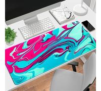 Highdi Tapis de Souris Grand XXL/XL Tapis de Souris Gamer Tapis de Souris Gaming avec Caoutchouc Antidérapant Tapis de Souris de Jeu Extended Tapis de Clavier, Sable Mouvant (500x1000x3mm,Bleu lac)