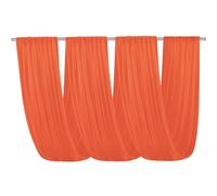 Highdi Tenture Mariage Plafond, Rideaux de Plafond Mousseline de Soie Tenture Mariage Semi Voile pour Arche de Mariage, Fête Prénatale (Caramel,73x1000CM)