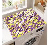 Highdi Textures Animales Housse de Protection pour Machine à Laver Top,Coussin de Machine à Laver Antidérapant Housse de Machine à Laver pour Machine à Laver Ou Sèche-Linge (Violet,30x40cm)