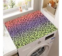 Highdi Textures Animales Housse de Protection pour Machine à Laver Top,Coussin de Machine à Laver Antidérapant Housse de Machine à Laver pour Machine à Laver Ou Sèche-Linge (Coloré 2,50x60cm)