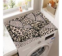 Highdi Textures Animales Housse de Protection pour Machine à Laver Top,Coussin de Machine à Laver Antidérapant Housse de Machine à Laver pour Machine à Laver Ou Sèche-Linge (Léopard,30x40cm)