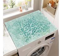 Highdi Textures Animales Housse de Protection pour Machine à Laver Top,Coussin de Machine à Laver Antidérapant Housse de Machine à Laver pour Machine à Laver Ou Sèche-Linge (Aqua,50x50cm)