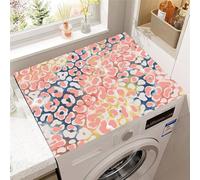 Highdi Textures Animales Housse de Protection pour Machine à Laver Top,Coussin de Machine à Laver Antidérapant Housse de Machine à Laver pour Machine à Laver Ou Sèche-Linge (Rose Bleu,30x40cm)