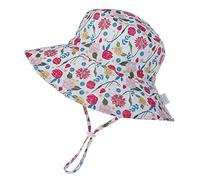 Highdi Unisexe Chapeau Bob Bébé Fille Garçon Chapeau de Soleil, Réglable Large Bord Chapeaux de Pêcheur avec Corde Réglage Protection Solaire Pliable Casquette de Plage Été (Fleur,M(50-54cm))
