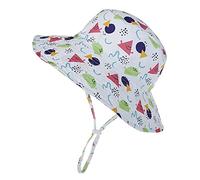 Highdi Unisexe Chapeaux de Pêcheur Enfant Fille Garçon Imprimé Mignon Chapeau de Soleil Chapeaux de Seau, Protection Solaire Pliable Casquette de Plage Été Voyage (Géométrie Créative,XS(44-46cm))