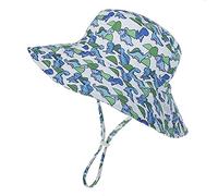 Highdi Unisexe Chapeaux de Pêcheur Enfant Fille Garçon Imprimé Mignon Chapeau de Soleil Chapeaux de Seau, Protection Solaire Pliable Casquette de Plage Été Voyage (Dinosaure,S(46-50cm))