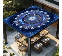 Highdi Voile d'ombrage Imperméable, Toile Ombrage Exterieur Protection UV, Voile d'Ombrage Rectangulaire Rétro Multicolore, Auvent de Terrasse Balcon Store avec Accessoires (Bleu Roi,1,5x1,5m)