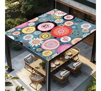 Highdi Voile d'ombrage Imperméable,Toile Ombrage Exterieur Protection UV,Voile d'Ombrage Rectangulaire Mode Moderne, Auvent de Terrasse Balcon Store avec Accessoires (Coloré,1,8x1,8m)