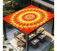 Highdi Voile d'ombrage Imperméable,Toile Ombrage Exterieur Protection UV,Voile d'Ombrage Rectangulaire Mode Moderne, Auvent de Terrasse Balcon Store avec Accessoires (Orange 2,1,5x1,5m)