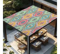 Highdi Voile d'ombrage Imperméable,Toile Ombrage Exterieur Protection UV,Voile d'Ombrage Rectangulaire Mode Moderne, Auvent de Terrasse Balcon Store avec Accessoires (Vert,2,0x2,0m)