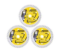 HIGHDRIL 75mm Disque Diamant - 3 pièces 75mm x 10mm Lames de Scie Circulaire pour Béton Porcelaine Céramique Brique Granite pour Bosch GWS 10.8-76 (Lame Turbo)