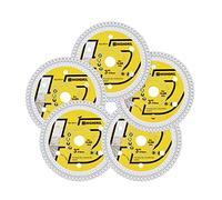 HIGHDRIL 75mm Disque Diamant - 5 pièces 75mm x 10mm Lames de Scie Circulaire pour Céramique, Porcelaine dure, Carreaux émaillés, Marbre pour Bosch GWS 10.8-76 (Lame à Mailles X)