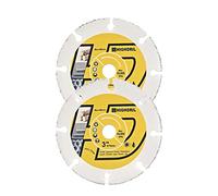 HIGHDRIL Carbure Disque pour Bois - 75mm x 2 Brasé Sous Vide Disques à Tronçonner pour Plastique, Bois, Fibre de Verre