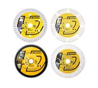 HIGHDRIL Disque à Tronçonner Diamant 75mm x Alésage 10mm - 4Pcs Béton Disque/Bois Disque/Acier Disque pour Béton Maçonnerie Bois Plastique Métal Découpe