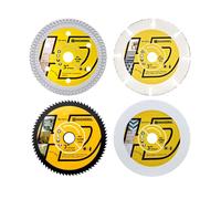 HIGHDRIL Disque à Tronçonner Diamant 75mm x Alésage 10mm - 4Pcs Carrelage Disque/Nylon Disque/Bois Disque/Acier Disque pour Carrelage Nylon Maçonnerie Bois Plastique Métal Découpe