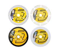 HIGHDRIL Disque à Tronçonner Diamant 75mm x Alésage 10mm - 4Pcs Nylon Disque/Béton Disque/Bois Disque/Acier Disque pour Nylon Béton Maçonnerie Bois Plastique Métal Découpe