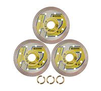 HIGHDRIL Disque a Tronconner Diamantés - 3pces Ø 105MM Lame de Scie Diamantée pour Carrelage, Céramique, Porcelaine, Terre cuite, Granit, Marbre, Pierre dure avec rondelle 22,23-15,875MM