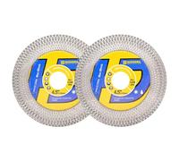 HIGHDRIL Disque Diamant Carrelage 115mm - 2pcs Utilisation Double Face Disque de Coupe et Meulage pour Céramique Carrelage Porcelaine Marbre Pierre Artificielle Granit