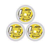 HIGHDRIL Disque Diamant Carrelage 75mm - 3pcs Disques à Tronçonner pour Céramique Porcelaine Carreaux Marbre Granit Pierre artificielle