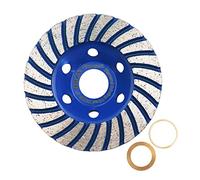 HIGHDRIL Disque Diamant Meuleuse 100mm - Turbo Meule pour Ponçage et Polissage du Béton Maçonnerie Granit Marbre Pierre Naturelle