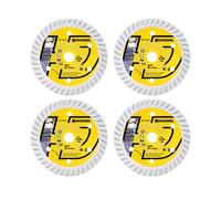 HIGHDRIL Disque Diamant pour Béton 75mm x Alésage 10mm - 4Pcs Disque à Tronçonner pour Granit Marbre Béton Maçonnerie Pierre Naturelle Artificielle