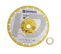 HIGHDRIL Disque Diamant pour Métal - 230mm Universal Vacuum Brazed Disques à Tronçonner pour Barres D'armature Feuilles Métal Fer à Angle Acier Inoxydable Béton Granit Marbre