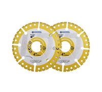 HIGHDRIL Disque tronçonner diamanté - 2pces 100mm/4pouces Disque à tronçonner haute performance à usage général pour le fer à béton, la tôle, le fer cornière, l'acier inoxydable, le granit, le marbre
