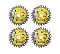 HIGHDRIL TCT Disque pour Bois 75mm x Alésage 10mm - 4Pcs Disque à Tronçonner sous Vide pour Bois Gypse Caoutchouc Tuyau Plastique