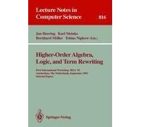 Higher-Order Algebra, Logic, And Term Rewriting