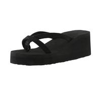 Highheels Chaussures Femme Sexy Chaussures Compensées et Semelle Épaisse Tongs Mode Confortable Doux Sandales de Plage Pantoufles Sexy Chaussures Femme 43, Noir , 37 EU