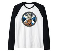 Highland Cow Auld Lang Syne Vibes Manche Raglan