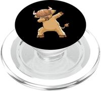 Highland Cow Dabbing Dance Cute Poilu Scottish Bovins PopSockets PopGrip pour MagSafe