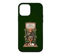 Highland Cow Devant Chill Instructor Broderie Coque pour iPhone 12 Mini