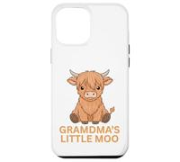 Highland Cow Grandma's Little MOO Cowgirl écossaise Amusante Coque pour iPhone 12 Pro Max