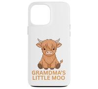 Highland Cow Grandma's Little MOO Cowgirl écossaise Amusante Coque pour iPhone 13 Pro Max