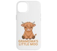 Highland Cow Grandma's Little MOO Cowgirl écossaise Amusante Coque pour iPhone 14 Plus