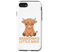 Highland Cow Grandma's Little MOO Cowgirl écossaise Amusante Coque pour iPhone SE (2020) / 7/8